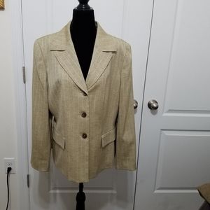 Light Tan Pinstripe Suit